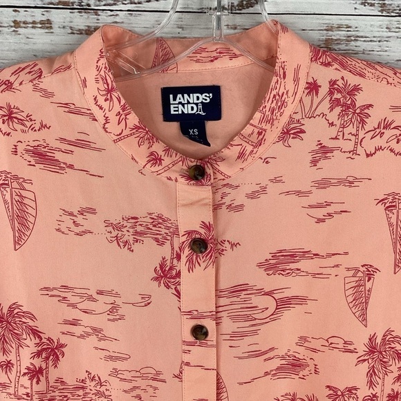 LANDS END SIZE XS 2 4 PEACH PINK DRESS VACATION BEACH ISLAND GUC - Picture 6 of 15